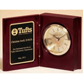 Rosewood Book Clock w/ Diamond Spun Dial